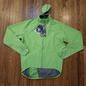 Endura Extract Jacket 2 Mens Size Large Hi Viz New Green Cycling